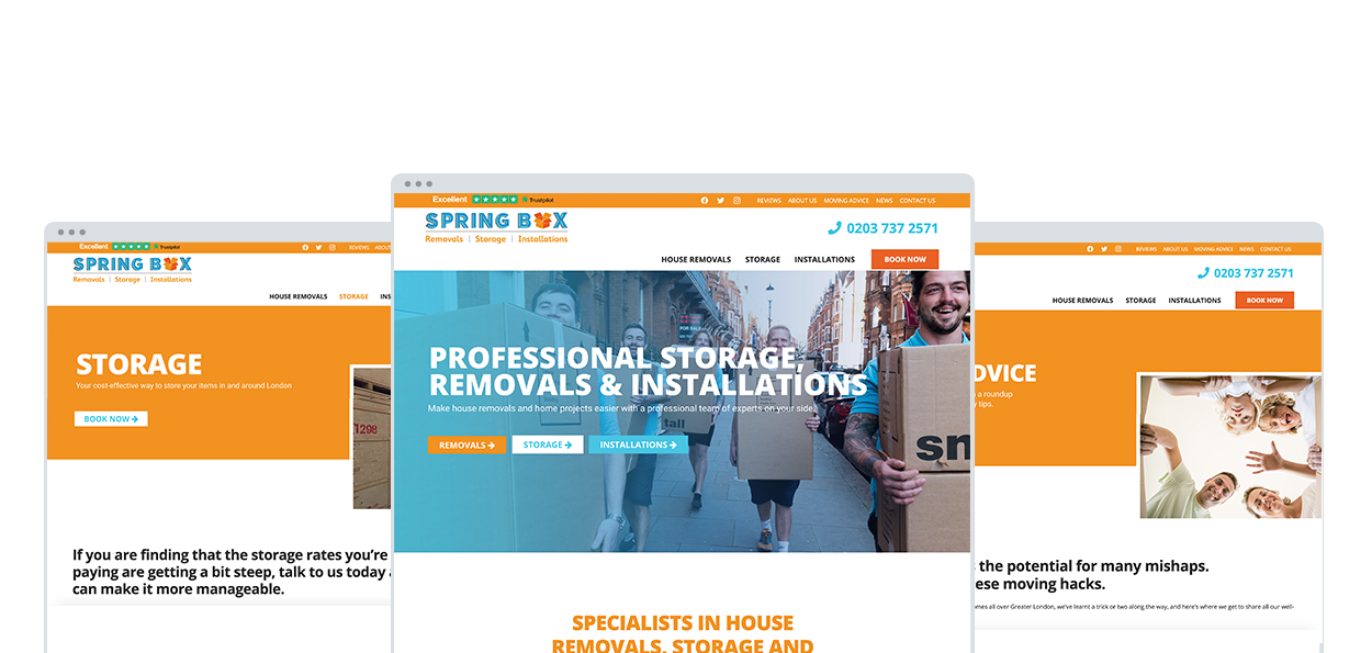 Spring Box London Website Design